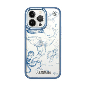 iPhone 13 pro max Hülle - Wal blau - "WhaleLife" nachhaltig