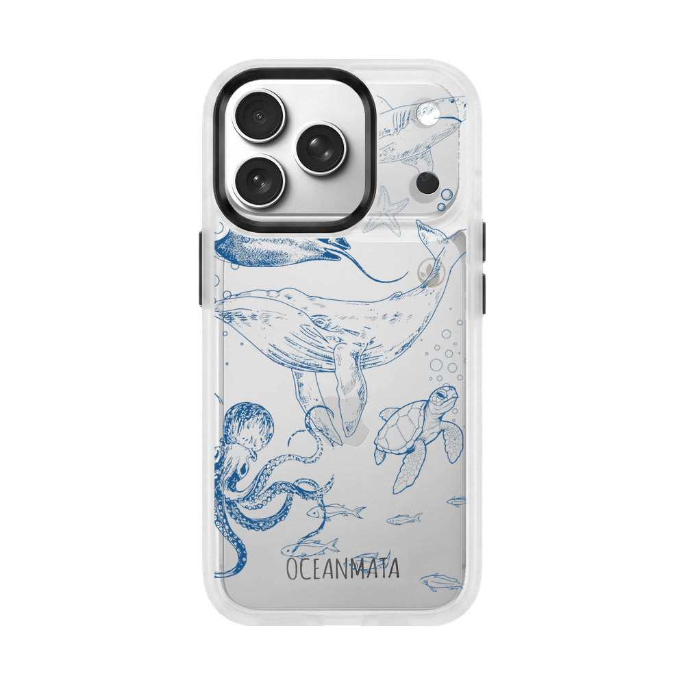 iPhone 17 pro Hülle - Wal blau - "WhaleLife" nachhaltig