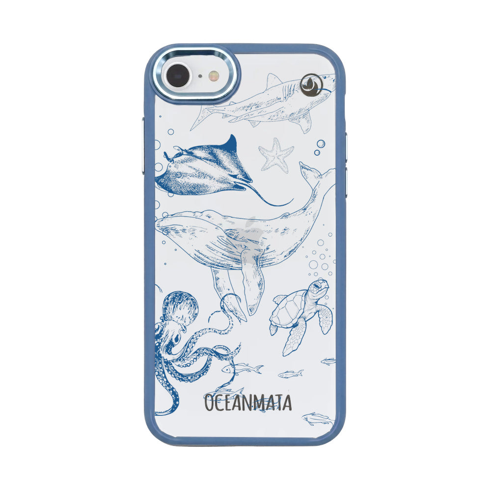iPhone SE/7/8 Hülle - Wal blau - "WhaleLife" nachhaltig