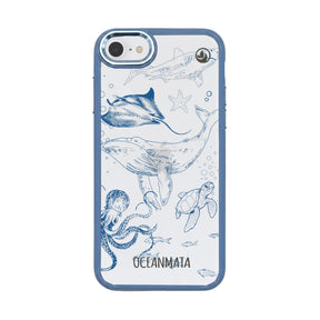 iPhone SE/7/8 Hülle - Wal blau - "WhaleLife" nachhaltig