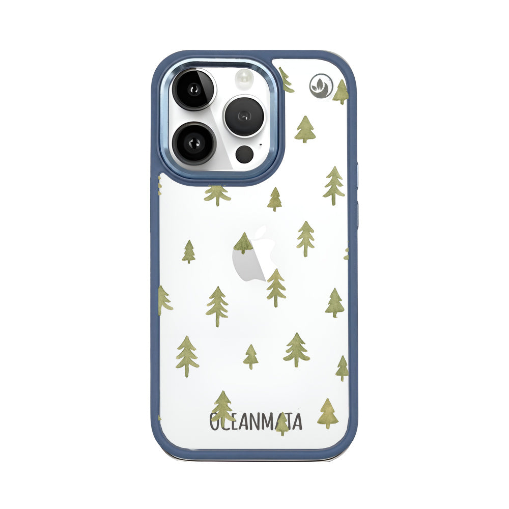 iPhone 14 pro max Hülle - Winter weiß - "Winterwald" - nachhaltig