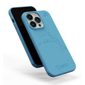 iPhone SE/7/8 Hülle - blau - "DOLPHIN" - nachhaltig