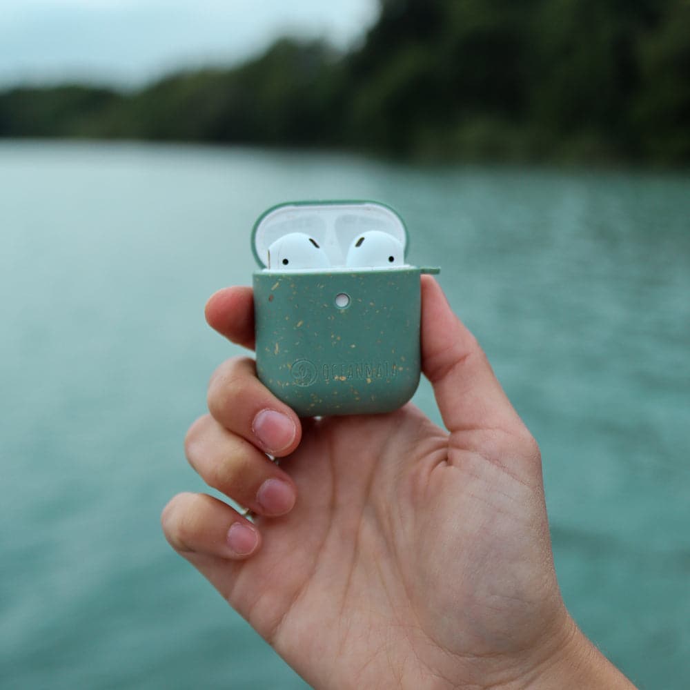 nachhaltige Apple AirPod Case 1/2 "TURTLE" - Hülle - grün